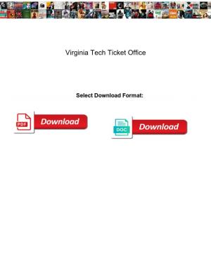 Virginia Tech Ticket Office