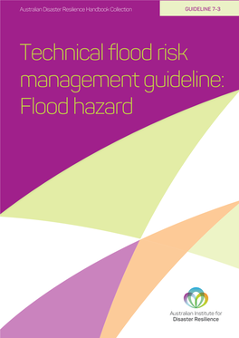 Technical Flood Risk Management Guideline: Flood Hazard