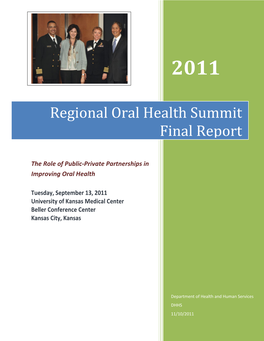 Regional Oral Health Summit Final Report