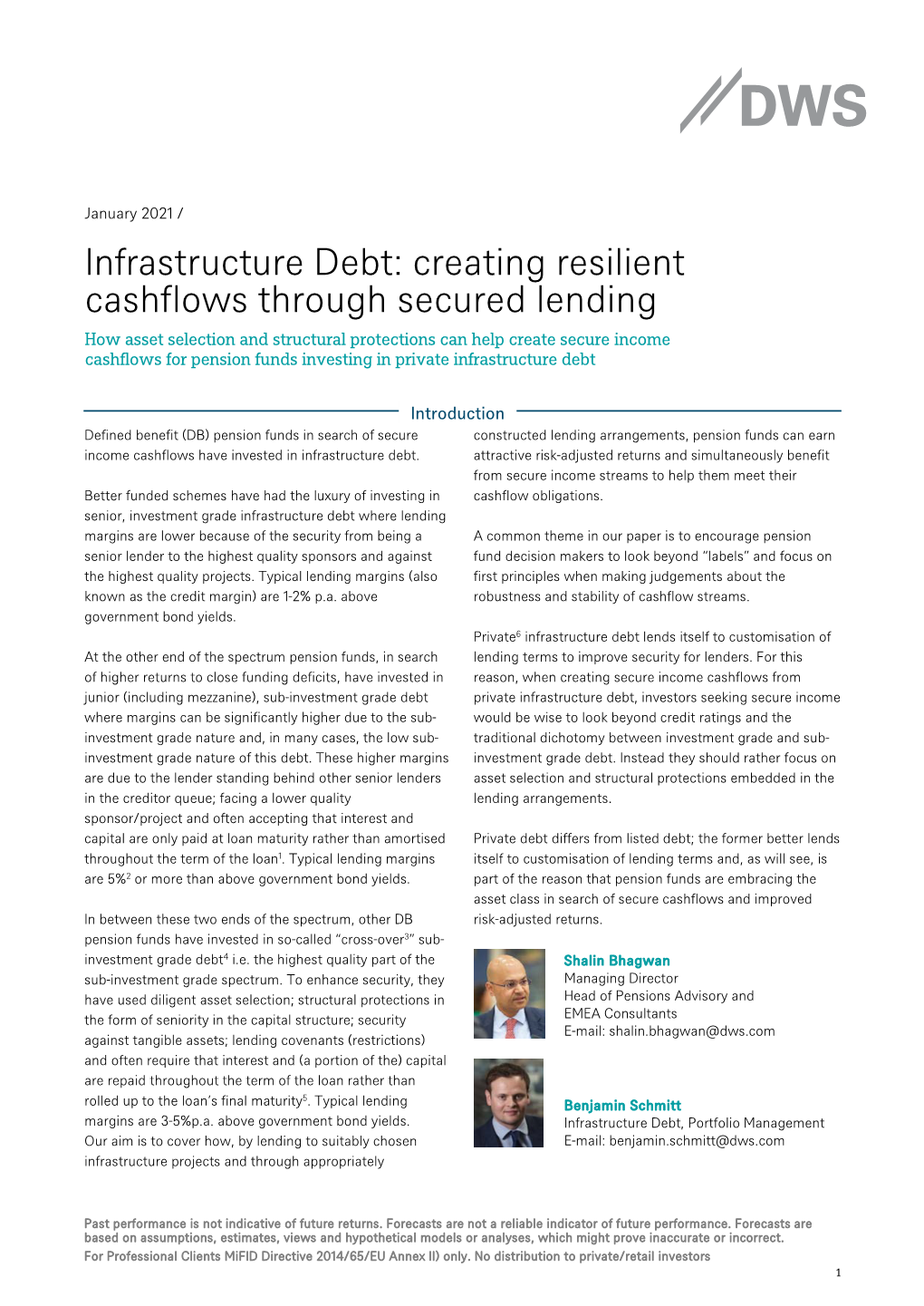Infrastructure Debt: Creating Resilient Cashflows Through Secured Lending