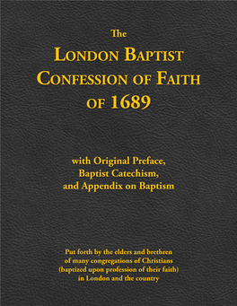 London Baptist Confession of Faith of 1689