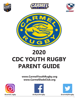 2020 Cdc Youth Rugby Parent Guide