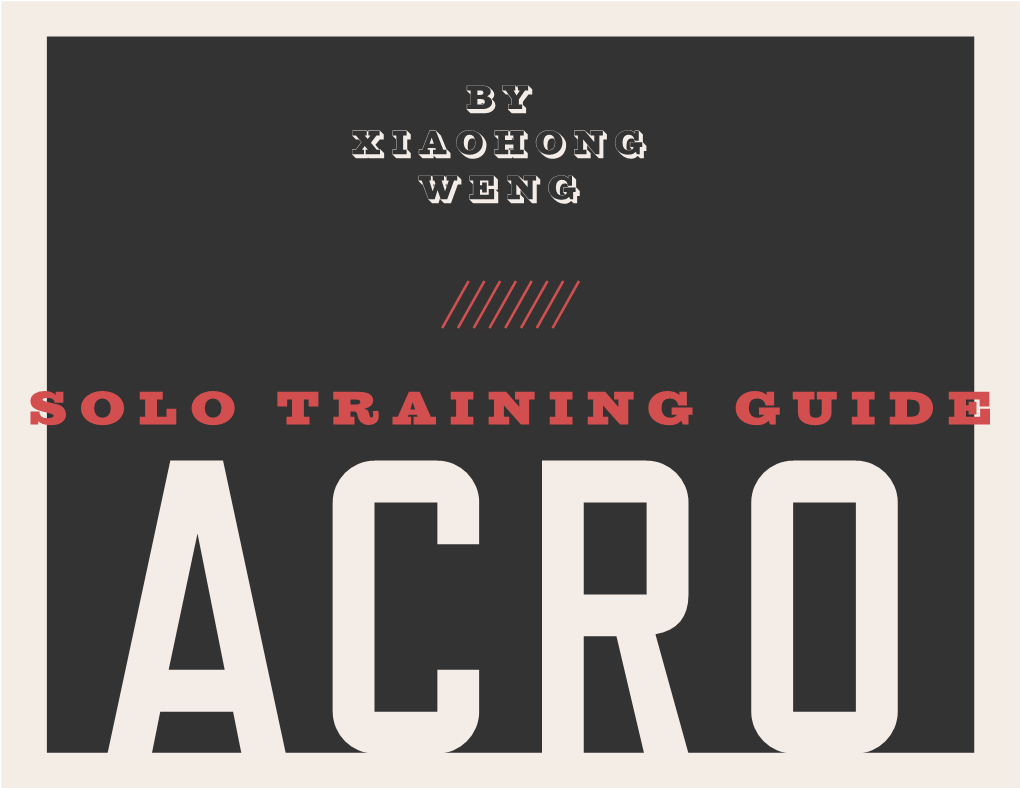 Solo Training Guide