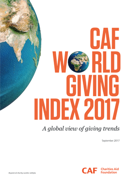 CAF World Giving Index 2017