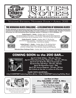 Blues Notes April 2011
