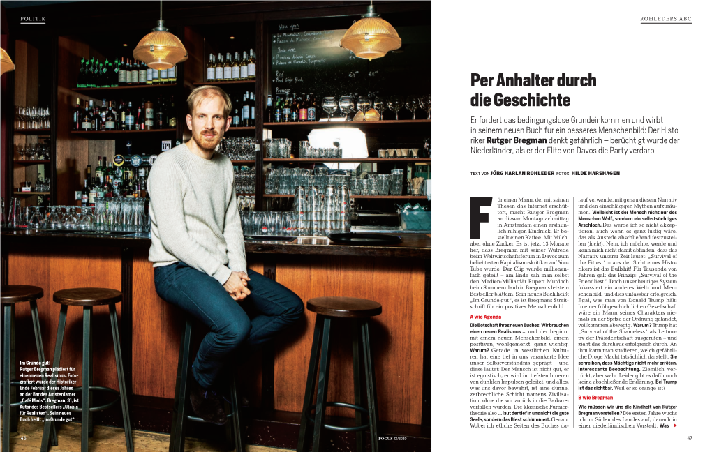 Rutger Bregman Denkt Gefährlich – Berüchtigt Wurde Der Niederländer, Als Er Der Elite Von Davos Die Party Verdarb