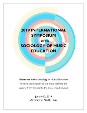 2019 International Symposium Sociology of Music Education