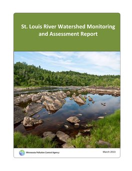 St. Louis Watershed Monitoring and Assessment Report