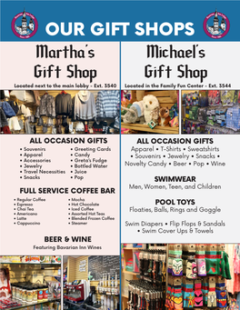 Martha's Gift Shop Michael's Gift Shop