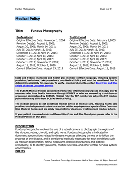 Fundus Photography Page 1 of 34