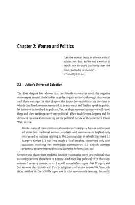 Chapter 2: Women and Politics