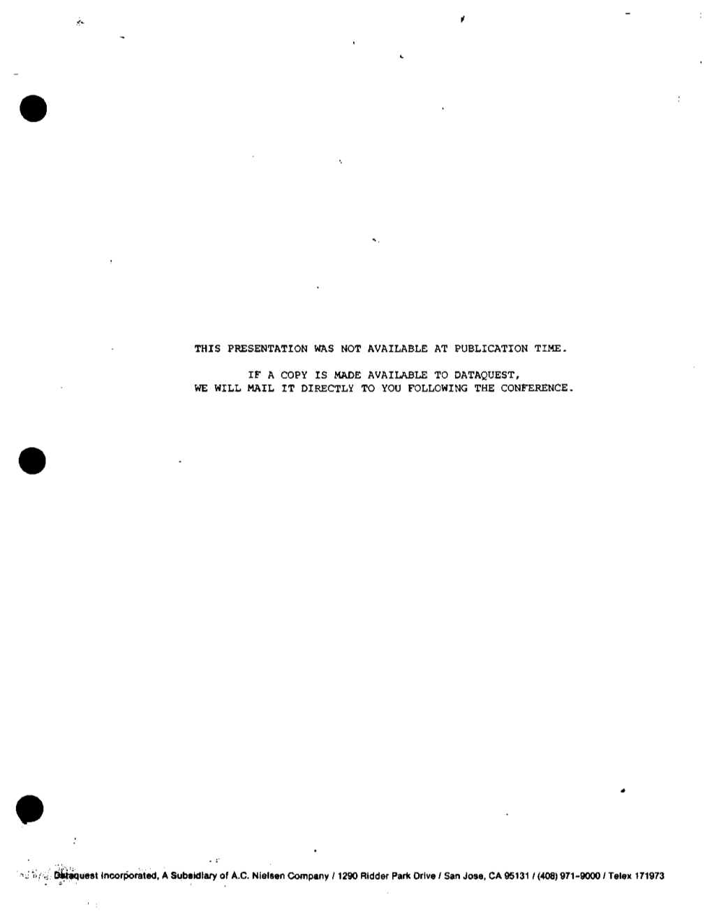 CAD/CAM Industry Service August 13 and 14, 1984 Boston Marriott Buriington Hotel Buriington, Massachusetts