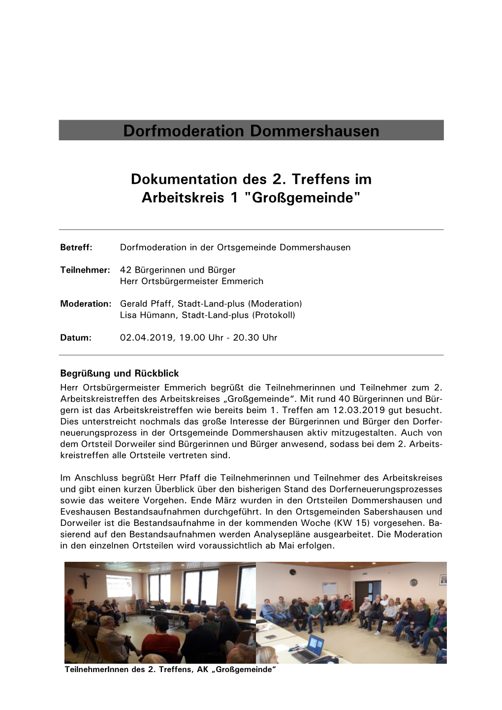 2019 04 02 2.Arbeitskreistreffen AK Großgemeinde