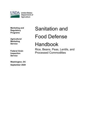 Sanitation and Food Defense Handbook