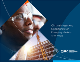 Climate Investment Opportunities in Emerging Markets | an IFC Analysis GLOBAL THEMES