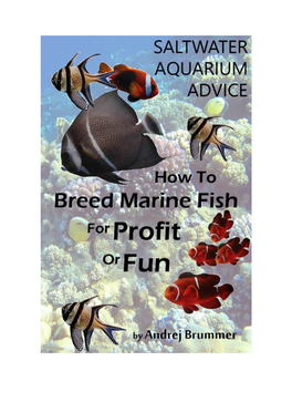 How to Breed Marine Fish for Profit Or