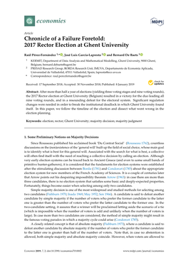 2017 Rector Election at Ghent University