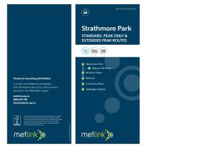 Strathmore Park STANDARD, PEAK ONLY & EXTENDED PEAK ROUTES