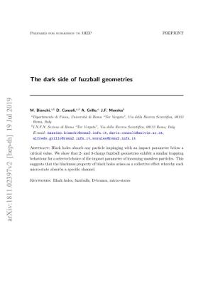 The Dark Side of Fuzzball Geometries