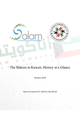 The Bidoon in Kuwait, History at a Glance