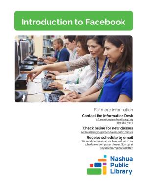 Introduction to Facebook Handout
