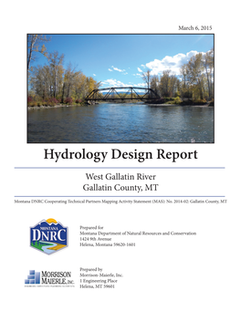 West Gallatin Hydrology Report