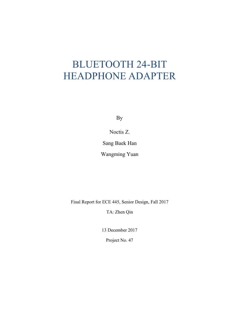 Bluetooth 24-Bit Headphone Adapter