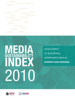 Media Sustainability Index 2010
