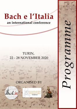 1605431254170 Bach and Italy 2020 Conference Programme.Pdf