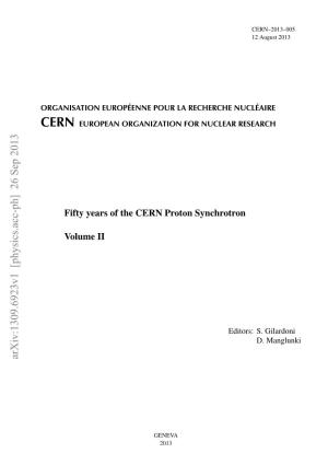 Fifty Years of the CERN Proton Synchrotron: Volume 2