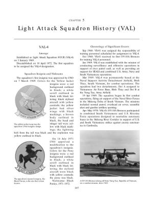 Light Attack Squadron History (VAL)