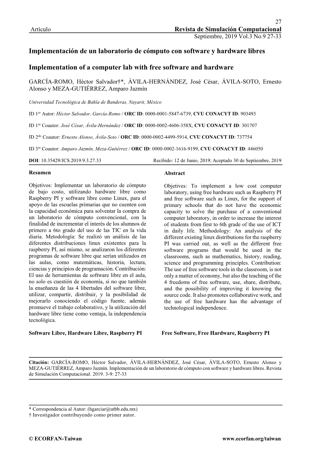 Implementación De Un Laboratorio De Cómputo Con Software Y Hardware Libres