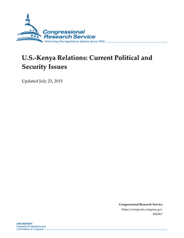 US-Kenya Relations