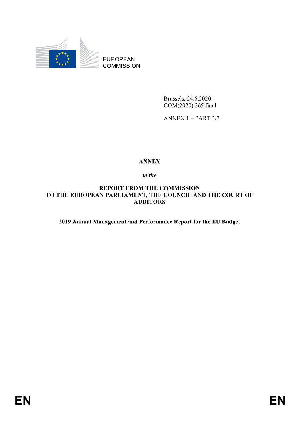 EUROPEAN COMMISSION Brussels, 24.6.2020