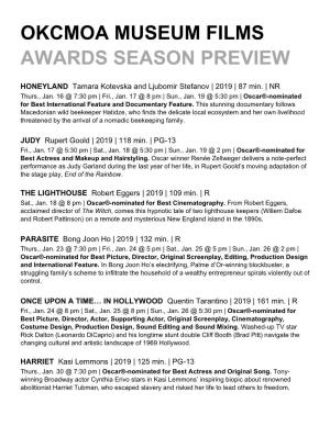 Okcmoa Museum Films Awards Season Preview