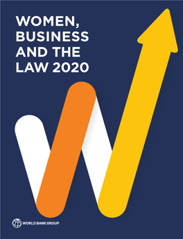 Women, Business and the Law 2020 World Bank Group