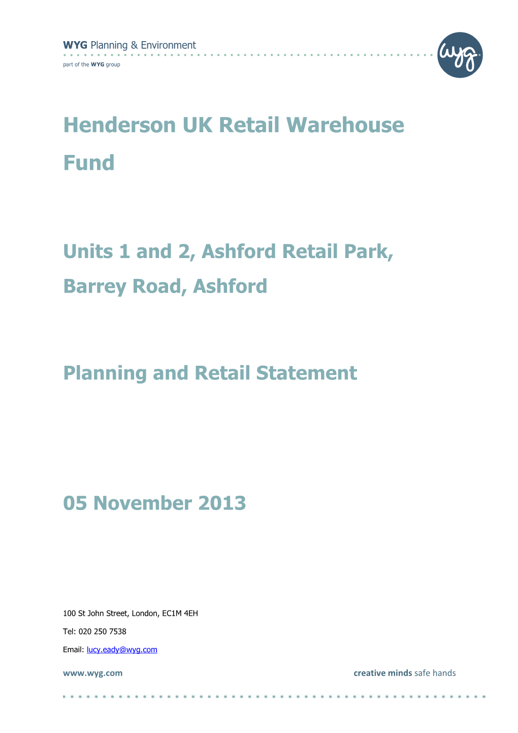 Henderson UK Retail Warehouse Fund