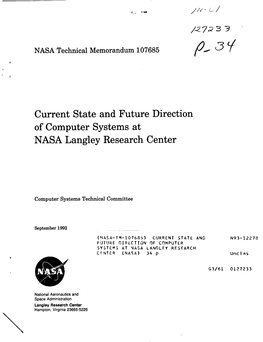 Current State and Future Direction of Computer Systems at NASA Langley Research Center