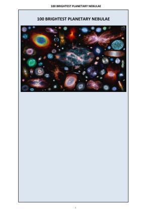 100 Brightest Planetary Nebulae