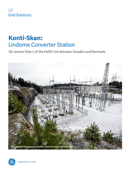 Konti-Skan: Lindome Converter Station GE Renews Pole 1 of the HVDC Link Between Sweden and Denmark