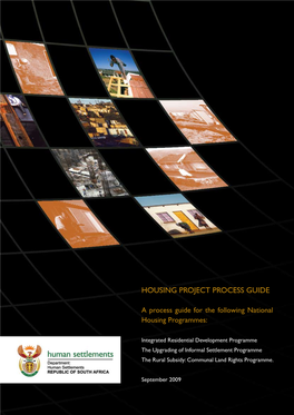 Housing Project Process Guide