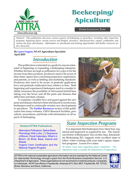 Beekeeping/ Apiculture