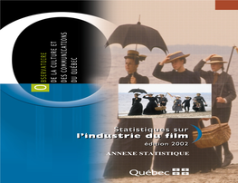 Annexe Sur Les Statistiques Sur L'industrie Du Film, Édition 2002