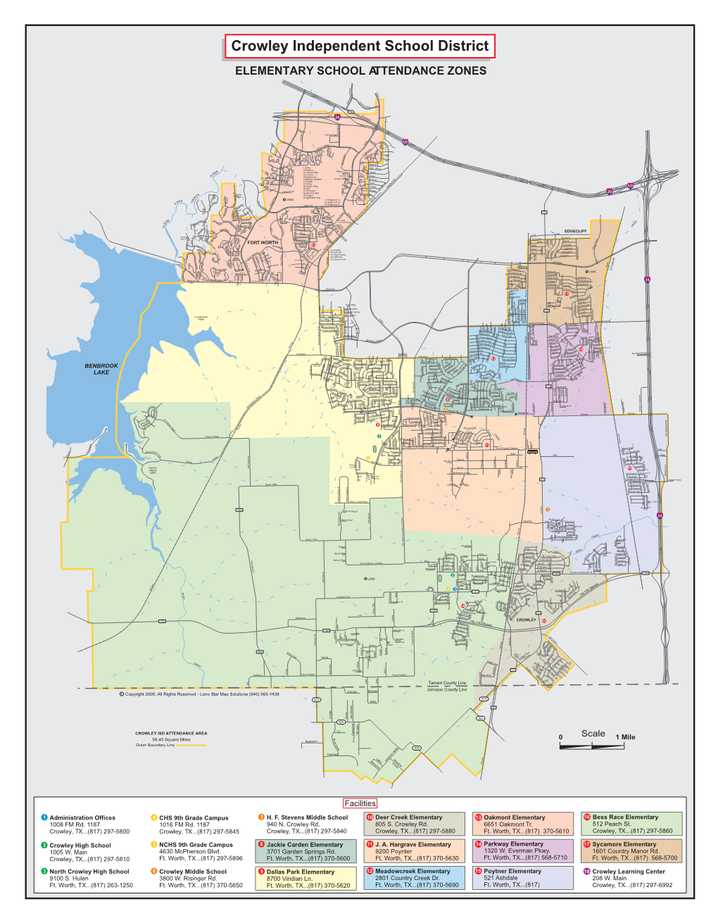 Crowley Isd 2005-06 Attendance Zone Maps