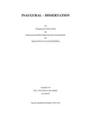 Inaugural – Dissertation