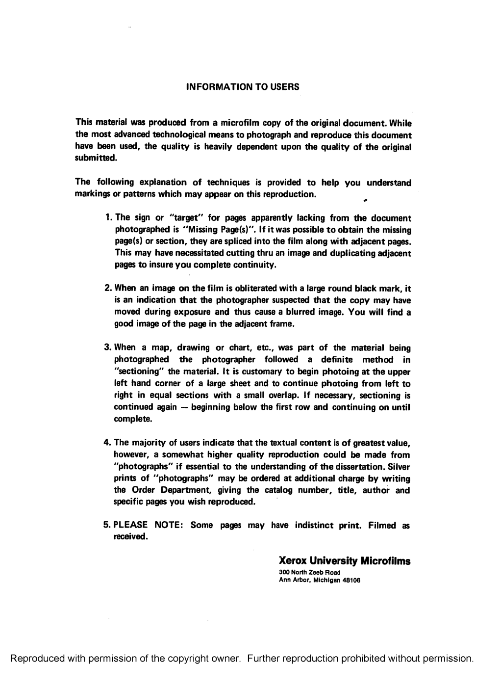 Xerox University Microfilms 300 North Zeeb Road Ann Arbor, Michigan 48106