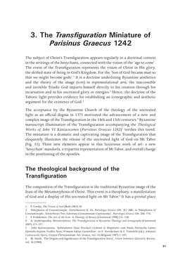 3. the Transfiguration Miniature of Parisinus Graecus 1242