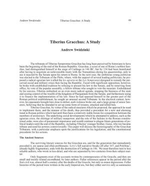 Tiberius Gracchus: a Study 48