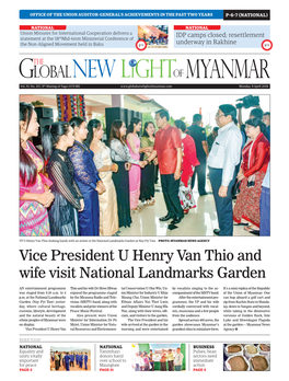 Vice President U Henry Van Thio and Wife Visit National Landmarks Garden