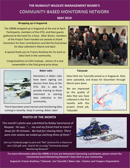Photo of the Month the Nunavut Wildlife